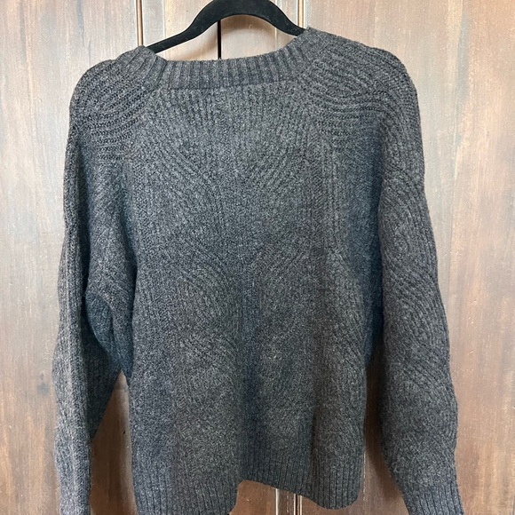Market & Spruce Charcoal Knit Pullover - Picture 3 of 3